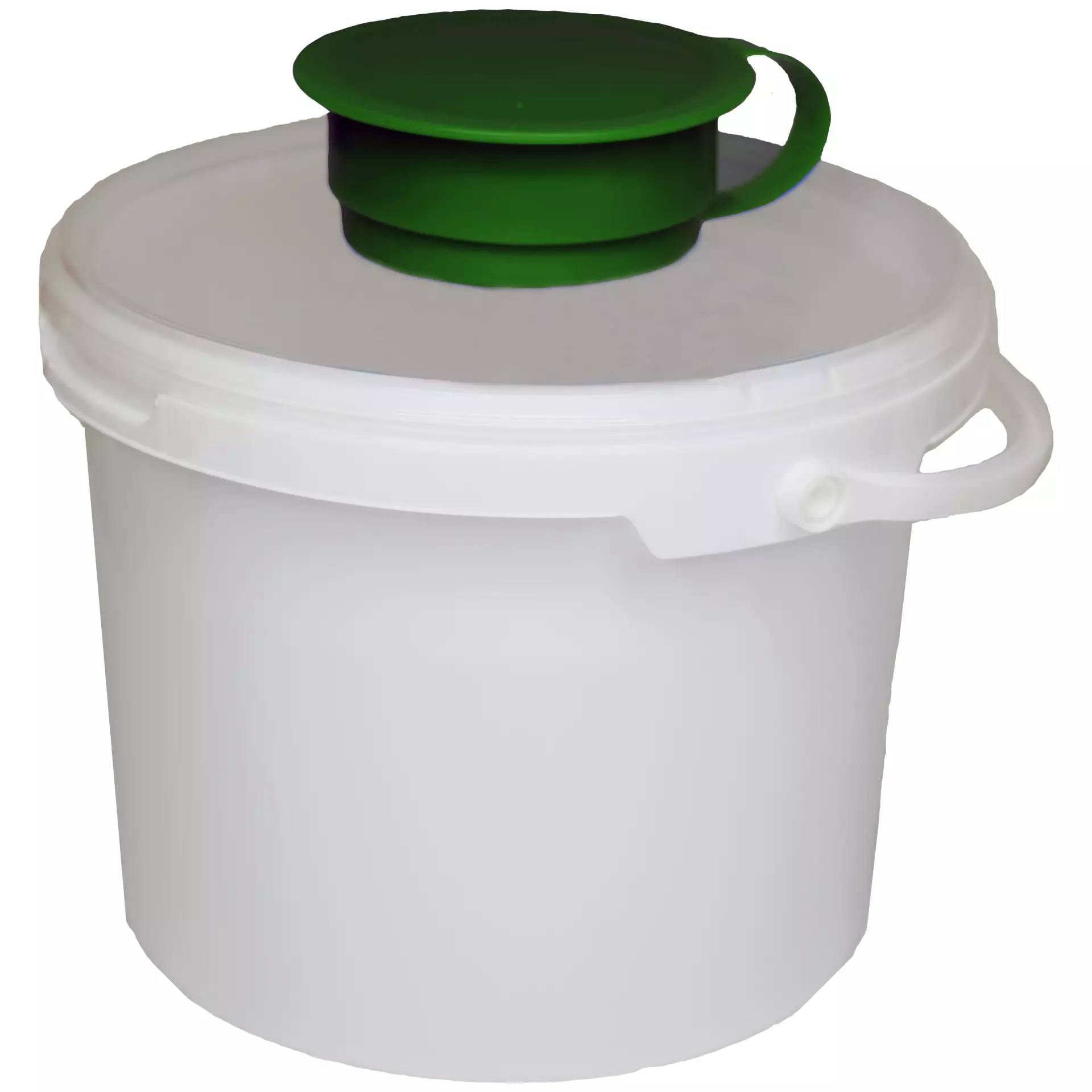 Nitras Medical 57090-G, Dispenser bucket for wet non-woven disinfection wipes, white/blue, 3,400ml, image 1
