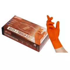 NITRAS 8335, TOUGH GRIP N Nitrile Disposable Gloves, Orange