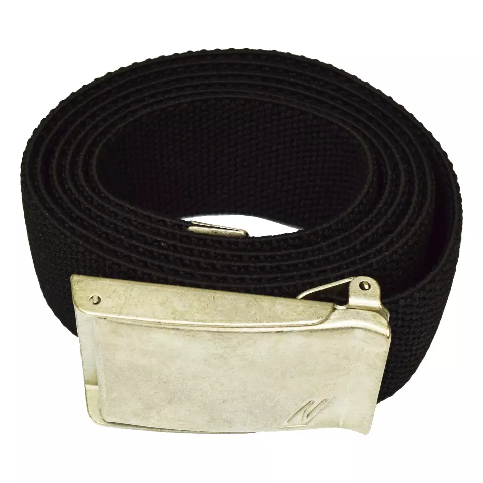 NITRAS G115B, Belt With Metal Buckle Silver /, Black, image 1, gallery thumbnail
