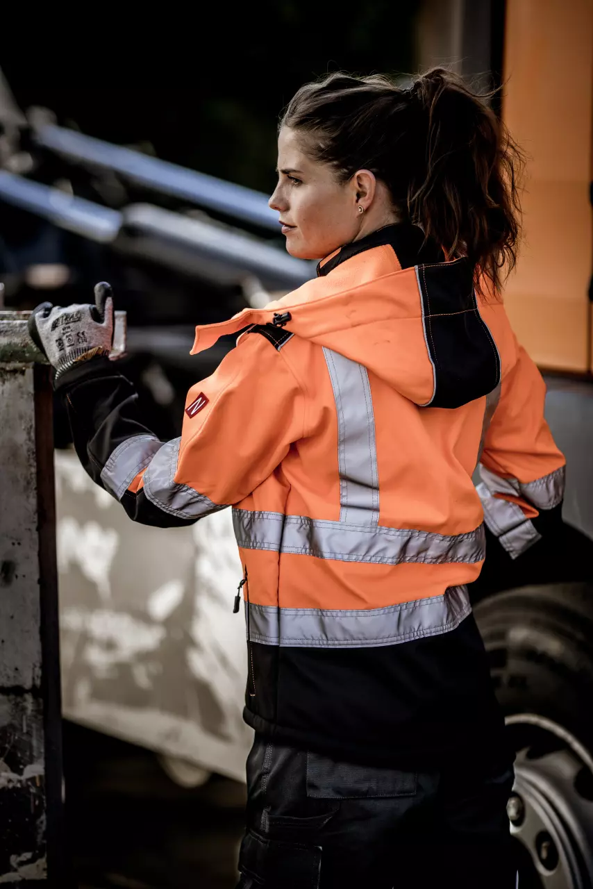 NITRAS 7170K, Removable Hood Neon Orange, Neon Orange, image 4, gallery thumbnail