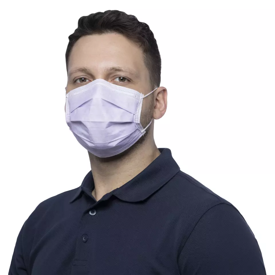 Nitras Medical 4333, PROTECT Medizinische Gesichtsmaske, Lila, image 1, gallery thumbnail