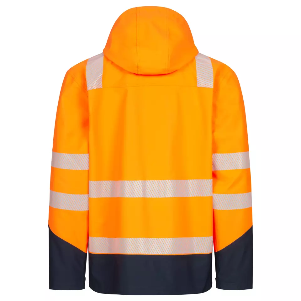 NITRAS 7179-4121, MOTION TEX VIZ PLUS Multifunktionale Warnschutzjacke, Neonorange/Marineblau, image 2, gallery thumbnail