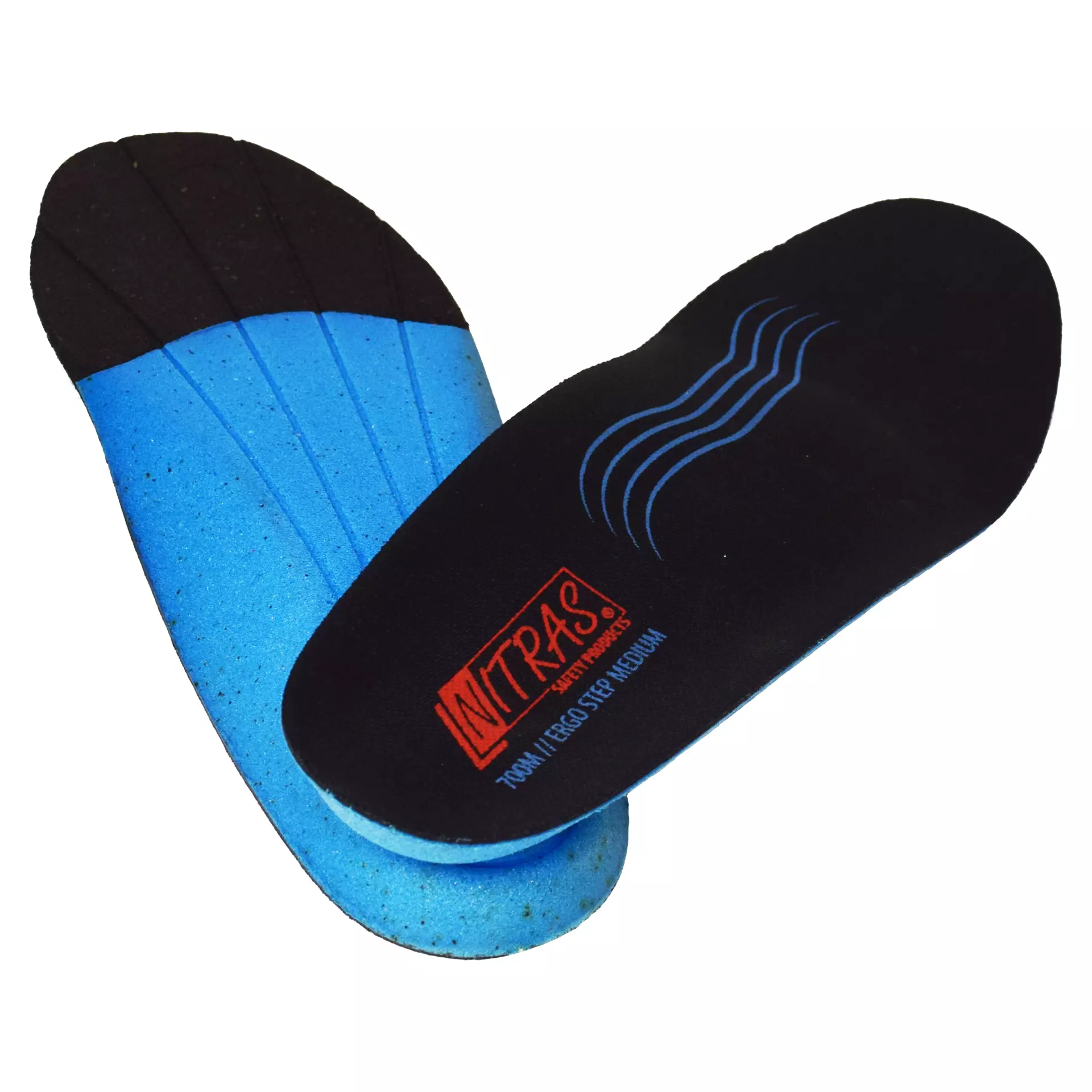 NITRAS 700M, ERGO STEP MEDIUM Semi-orthopaedic Insoles, Black, image 1
