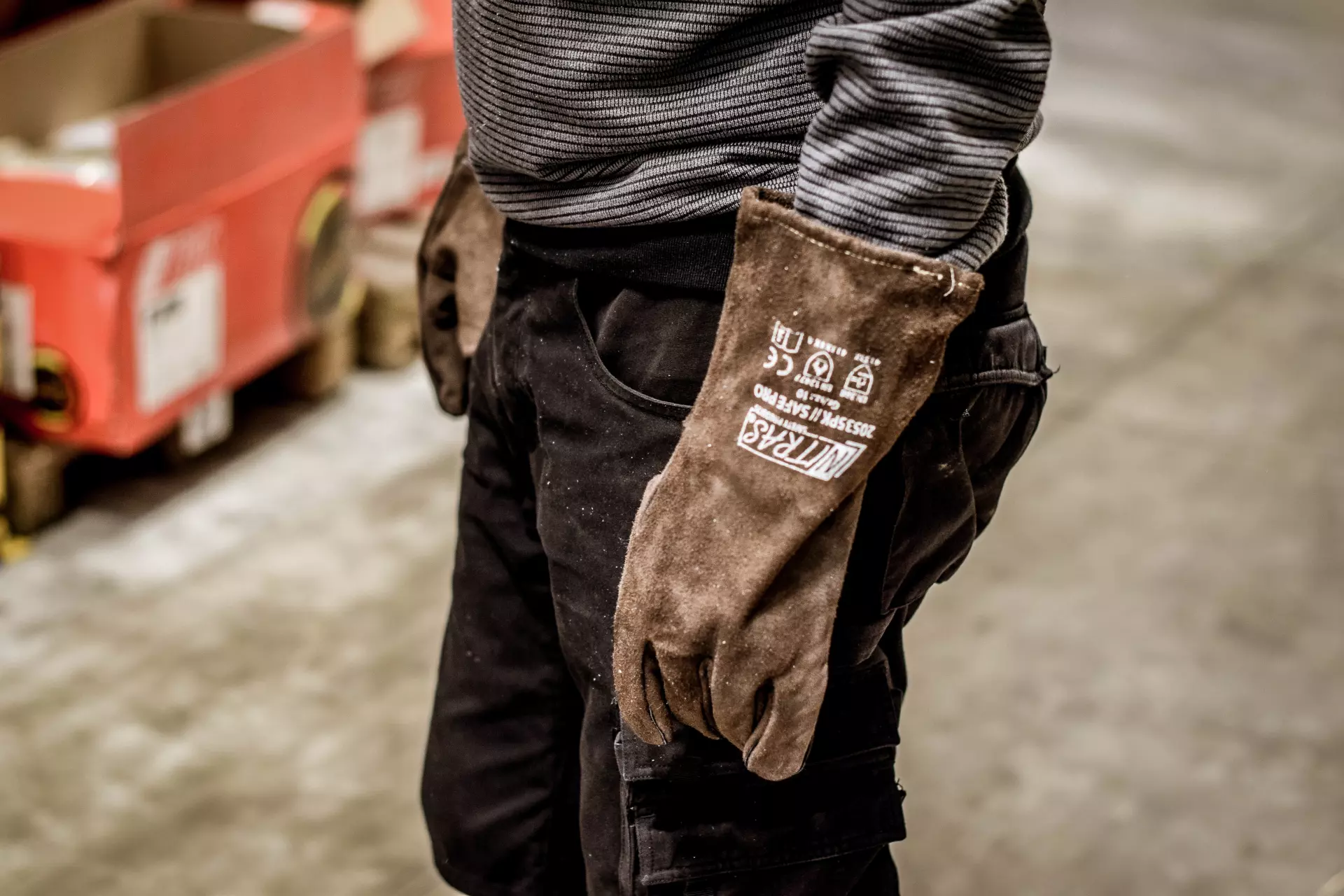 NITRAS 20535PK-10, SAFE Fünf-Finger-Schweißerhandschuhe, Größe 10, image 2