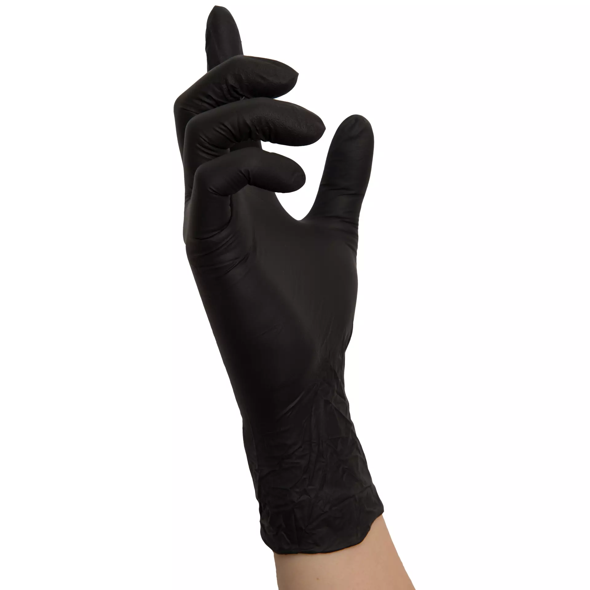 Buy Nitras Medical BIG BLACK WAVE nitrile disposable gloves, black