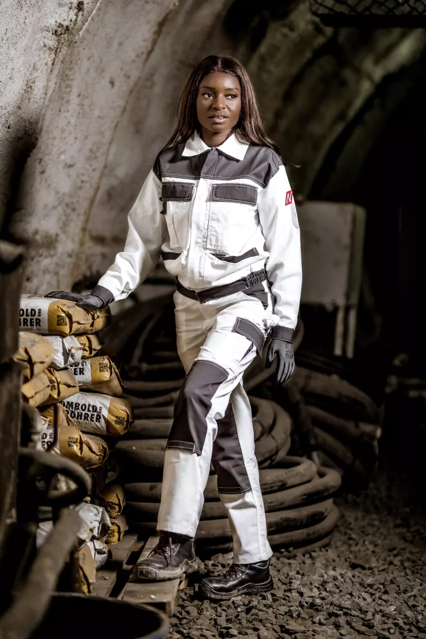 NITRAS 7553, MOTION TEX LIGHT Arbeitsjacke, Weiß, image 3, gallery thumbnail