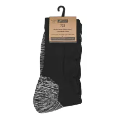 NITRAS 723-1000, Winter Socks Polyamide / Polyester / Cotton / Elastane, Black