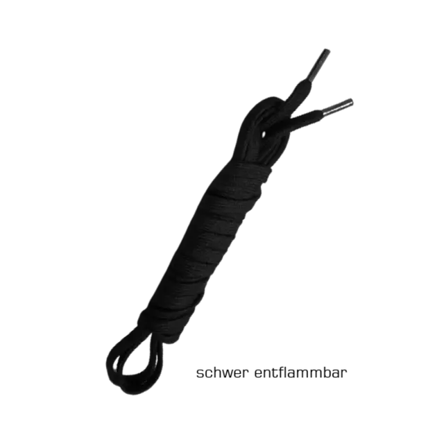 Lupriflex NOMEX-125, Shoelace, Flame Retardant, 125cm, Black, image 1, gallery thumbnail